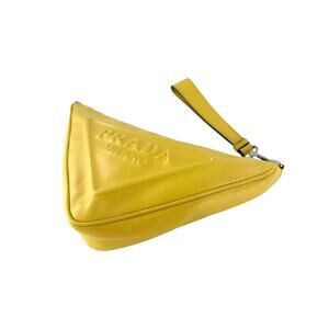 Prada Grace Lux Triangle Wristlet Pouch